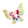 Brooches Muylinda Enamel Butterfly Brooch Rhinestone Colorful Insect Pins Simulated Pearls For Women Clothes Scarf Clip Pin