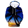 Sweats à capuche pour hommes Sweatshirts Arbre Hommes Femmes Sweat à capuche Sweat à capuche Océan Belle vue sur la mer Coco Hoody Polluver Automne Top