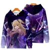 Kadın Hoodies Sweatshirts Genshin Etkisi Sıcak Hoodie Kadın Polar Cape 3D Baskı Erkek Kız Pullover Hit Hop Sonbahar Kış Tops Cosply 2023