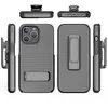 IPhone Holster Hüllen Defender Kickstand Handyhülle mit Federgürtelclip für iPhone 11 12 13 14 15 Pro Max Heavy Duty Schutzhülle