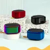 Bärbara högtalare fashionabla mini utomhus färgglada metallhögtalare