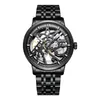 Relojes de pulsera Reloj mecánico automático para hombres Hueco Impermeable Multifunción Negocios Ocio Tendencia de lujo Estudiante WA156