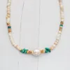 Collier de perles d'eau douce baroques de style bohème pour femmes, accessoires en pierre naturelle exquise, bijoux réglables à la main 2023