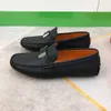 Abito da uomo design scarpe casual mocassino nero mocassini in vera pelle scarpe da sposa piatte uomo slip on oxfords outdoor walking confortevole 38-46Box