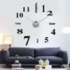 Horloge murale produit créatif bricolage horloge décor à la maison grand miroir romain mode moderne Quartz salon autocollant montre