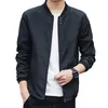 Men's Jackets Men Fashion Casual Slim Fits Stand Collar Baseball Jacket Long Sleeve dunne Coatmen's