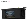 LifePo4 배터리 12V 150AH BMS 옥외 캠핑 고전력 RV 보트 태양 에너지 저장 배터리가있는 충전식 배터리