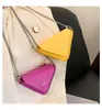 Fashion Mini girls Princess handbags letter triangle style casual children change purse one shoulder cute kids tide crossbody bags F1545