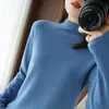 Women's Sweaters Spring Autumn And Winter Cashmere Sweater Turtleneck Pullover Slim Solid Color High-quality WarmthWomen's