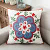 Pillow Embroidered Floral Cover Decorative Case For Living Room Sofa Home Decor Pillowcase