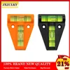 2pcs Horizontal Bubble Mini Spirit Level T Type Green Bullseye Circular High Precision Triangle Measuring Kit