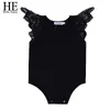 Jumpsuits Hello Enjoy Toddler Baby Bodysuit Born Girl Clothes Sleeveless White Black Lace Jumpsuit Costume For Kids Overalls