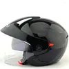 Motorcykelhjälmar Electric Bicycle Helmet Open Face Dual Lens Visors män Kvinnor Summer Scooter Motorcykel Moto Bike