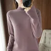 Women's Sweaters Spring Autumn And Winter Cashmere Sweater Turtleneck Pullover Slim Solid Color High-quality WarmthWomen's