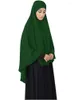 Ethnic Clothing Muslim Women Prayer Garment One Piece Full Cover Overhead Islam Ramadan Arab Niqab Hijab Large Khimar Veil Hajj Worship