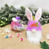 UPS Ostern Gesichtsloses Kaninchen Partybevorzugung Bonbonglas Kreatives Kaninchen Hase Süßigkeiten Aufbewahrungshalter Kinder Ei Geschenk Großhandel