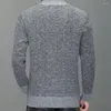 Heren truien mannen gebreide pullover los bewaard warm winddicht ontspannen fleeced fleeced lined trui base top