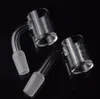 Hookahs 10mm 14mm 18mm Quartz Banger Flat Top 5mm Tjock Bottom Nail 45 90 Degrees For Dab Rig Glass Bongs