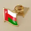 Badge drapeau National d'oman en résine de cristal, broche, insignes de drapeau de tous les pays du monde