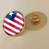 Bandera de Liberia, insignia de gota de resina de cristal, broche, insignias de bandera de todos los países del mundo