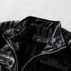 Jackets masculinos Men Winter Brand Causal Vintage Leather Jacket Ditfit Design Design Motor Motor Pocket POG PU