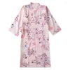 Vêtements de nuit pour femmes Pyjamas kimono japonais Printemps Été Gaze de coton Mince Chemise de nuit Peignoir Évacuation de l'humidité Robe de vêtements