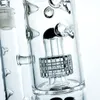 Hot new design best quality amazing function bong glass water pipe smoking pipe 15 in with 5 percs 18.8mm joint (GB-326)