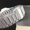 Montres-bracelets Iced Out Montres Femmes Hip Hop Bling Diamants Quartz Montre Hommes Unisexe Montre-Bracelet Argent Acier Homme D'affaires Femme Horloge