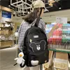 Backpack Cartoon Bear Schoolbags Female Harajuku Large Capacity Waterproof Oxford Laptop Middle School Bookbag Mochila Femenina