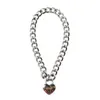 Choker Chokers DreamBell Fashion Women Punk Cool Neck Collar Slave Game Pet Heart-Shape Padlock Metal Necklace Spen22