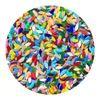 Craft Tools 100x Mixed Colors Petal Mosaic Tiles Hand-Cut Stained Glass Art Decoration 230211