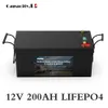 12V 24V LifePO4バッテリー150AH 200AH充電式バッテリー36V 300AHキャンプ船RV旋盤インバーターソーラーバックアップ防水