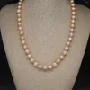 Choker 2023 Pearl Bead Halsband Rundform Form naturliga sötvattenskivor Färgkedjor för kvinnor Juvelpartiets gåva