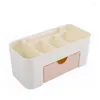 Boîtes de rangement Tiroir multifonctionnel Cosmetic Box Makeup Brush Finishing Momening Dowring Table Lipstick Shelf