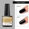 Nail Gel MEET ACROSS Base Top Coat Matte 8ML Function Long-lasting Manicure Primer Polish Soak Off UV Varnish