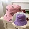 Berets 1 Pcs Butterfly Double Sided Embroidery Autumn Winter Bucket Hat Foldable Sun Cap Hip Hop Fishing Outdoor Women Gift