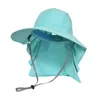 Wide Brim Hats Sun Hat With Neck Protection Women Summer Upf50 String Breathable Beach Fishing Cimbing Outdoor Accessory For TeenagersWide