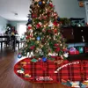 Juldekorationer trädkjol 35 tum mjuk beröringsmatta med snögubbe Santa Easy Cleaning Winter Decorative Supplies för