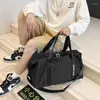 Duffel Taschen Große Kapazität Handtaschen Hohe Qualität Nylon Reise Duffle Fitness Tasche 2023 Sommer Mode Einfarbig Gepäck Tasche