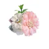 Nuove ragazze carino petali di fiori forcine dolce perla chiffon capelli decorare copricapo fermagli per capelli barrette accessori per capelli per bambini regalo GC1902