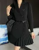 Robes de travail Designer Femmes Vestes Blazers Costume Lady Bureau Costumes Poches Affaires Blazer Cranté Manteaux YE1T