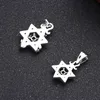 Sechszackige Sterne-Anhänger-Halsketten 925er Sterlingsilber Kugelkette Vintage Gothic Punk Hip-Hop-Mode Zeitloser Schmuck Accessoires Geschenke für Männer 50 55 60 65 cm