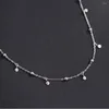 Choker Arrival Elegant Minimalist Wafer Tassel Clavicle Chain Necklace Cute Geometric Round Women Jewelry Gift
