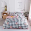 Bedding Sets 2023 Set Golden Duvet Cover Pastoral Flat Sheet Modern Bed Linen Colorful Pillowcase Side 3/4pcs