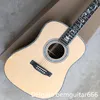 2023 Anpassad gitarr, Solid Spruce Top, Ebony Fingerboard, Rosewood Sides och Back, 41-tums högkvalitativa lyxserier Akustisk gitarr,