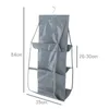 Sacos de armazenamento saco de 6 camadas pendurado em bolsas de bolsa transparente de armário de armário de bancada da porta da porta da porta