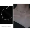 Choker Arrival Elegant Minimalist Wafer Tassel Clavicle Chain Necklace Cute Geometric Round Women Jewelry Gift
