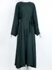 Roupa Étnica Outono Mulheres Elegantes Vestido Muçulmano Abaya Kaftans Roupas casuais Marrocos Vestidos Mulher Dubai Turquia Islamismo Robe Longo Femme Vestidos