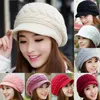 Berets Autumn Winter Women's Knitted Hat Solid Color Warm Baggy Beret Beanie Slouch Ski Cap Casual 20231