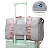 Outdoor Bags Large Capacity Fitness Sport Bag Folding Yoga Gym W/ Shoe Compartment Dry Wet Separated Travel Duffel Portable Tote Pack